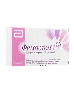 Dydroge steron, Estradiol - Femoston 1 tablet is covered.pl.ob. 28 pcs. texas Pharmacy Online - texas.buy-pharm.com