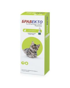 Fluralaner - Bravecto Spot He drops at the withers for cats 1.2-2.8 kg 112.5 mg (BET) texas Pharmacy Online - texas.buy-pharm.com