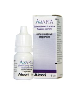 Brinzolamide, Timolol - Azarga eye drops, 5 ml texas Pharmacy Online - texas.buy-pharm.com