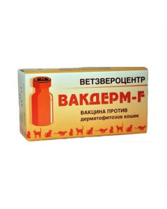 Inactivated dermatophyte spores - Wackderm-F vaccine suspension for injection for cats 10 doses 1 unit. BET texas Pharmacy Online - texas.buy-pharm.com