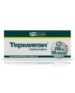 Terbinafine - Thermicon tablets 250 mg, 28 pcs. texas Pharmacy Online - texas.buy-pharm.com