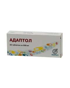 Tetrametyltetraazabytsyklooktandyon - Adaptol tablets 500 mg, 20 pcs. texas Pharmacy Online - texas.buy-pharm.com