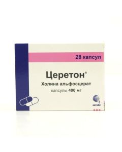 Choline alfostserat - Cereton capsules 400 mg, 28 pcs. texas Pharmacy Online - texas.buy-pharm.com