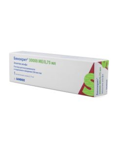 epoetyn alpha - Binocrit solution for in / in and a / c input. 30000 IU / 0.75ml syringe 1 pc. texas Pharmacy Online - texas.buy-pharm.com