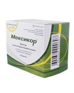 etylmetylhydroksypyrydyna - Mexicor solution for iv. and w / mouse. enter 50 mg / ml ampoules 5 ml 20 pcs. pack texas Pharmacy Online - texas.buy-pharm.com