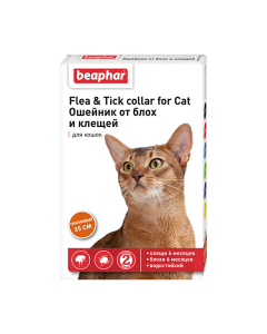 Dyazynon - Beafar Flea & Tick Collar Collar for cats orange from fleas 6 months. and ticks 6 months. 35 cm 1 pc. texas Pharmacy Online - texas.buy-pharm.com