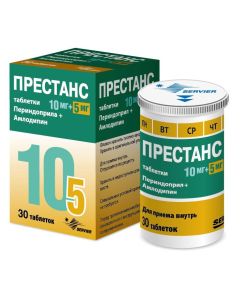 Amlodipine, Perindopril - Prestanz tablets 10 mg + 5 mg, 30 pcs. texas Pharmacy Online - texas.buy-pharm.com