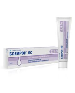 Benzoyl peroxide - Baziron AC gel 2.5%, 40 g texas Pharmacy Online - texas.buy-pharm.com