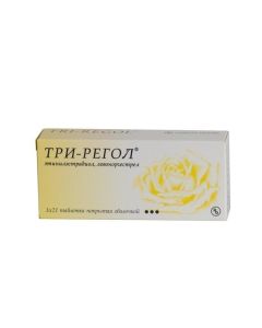 Etinylestradiol, Levonorgestrel - Tri-regol tablets, 63 pcs. texas Pharmacy Online - texas.buy-pharm.com
