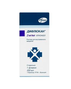 Fluconazole - Diflucan solution for iv. enter 2 mg / ml 200 ml vials 1 pc. texas Pharmacy Online - texas.buy-pharm.com