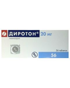 lisinopril - Diroton tablets 20 mg, 56 pcs. texas Pharmacy Online - texas.buy-pharm.com