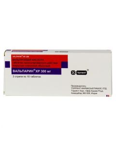 Valproevaya acid - Valparin XP tablets 300 mg, 100 pcs. texas Pharmacy Online - texas.buy-pharm.com