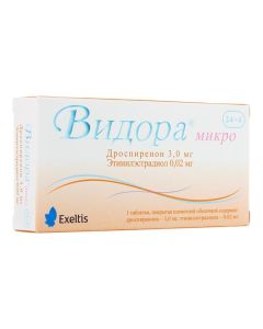 Drospyrenon, ethinyl estradiol - Vidora micro tablets are covered.pl.ob. 3 mg + 0.02 mg 24 + 4 pcs. texas Pharmacy Online - texas.buy-pharm.com