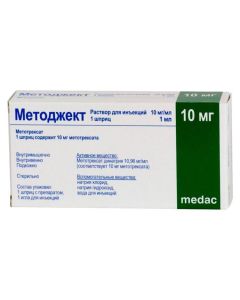 Methotrexate - Metojekt solution for p / leather. enter 50 mg / ml 0.2 ml (10 mg) syringe 1 pc. texas Pharmacy Online - texas.buy-pharm.com