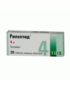 Risperidone - Rileptide tablets are coated. 4 mg 20 pcs. texas Pharmacy Online - texas.buy-pharm.com