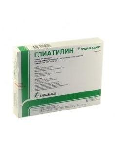 Choline alfostserat - Gliatilin solution for iv and v / m injected 1000 mg / 4ml 4 ml ampoules 3 pcs. texas Pharmacy Online - texas.buy-pharm.com