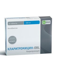 clarithromycin - Clarithromycin-OBL tablets coated. 500 mg 14 pcs. texas Pharmacy Online - texas.buy-pharm.com