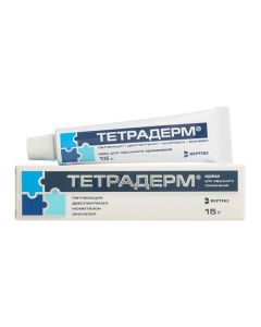 Gentamicin, Dexpanthenol, mometasone, ekonazol - Tetraderm cream for external use 15 g texas Pharmacy Online - texas.buy-pharm.com