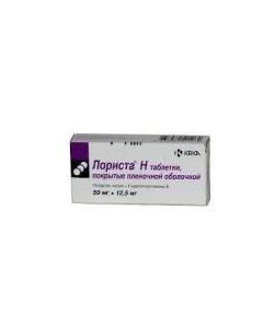 Hydrohlorotyazyd, Losartan - Lorista N tablets 50 mg + 12.5 mg, 60 pcs. texas Pharmacy Online - texas.buy-pharm.com