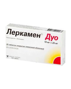 Lerkanydypyn, Enalapril - Lerkamen Duo tablets coated.ob. 10 + 20 mg 28 pcs. texas Pharmacy Online - texas.buy-pharm.com