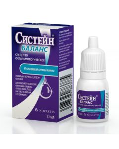 Polyethylene glycol, Propylene glycol, Hydroksypropylhuar - Systein Balance eye drops, 10 ml texas Pharmacy Online - texas.buy-pharm.com