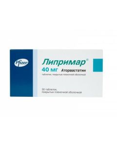 Atorvastatin - Liprimar tablets 40 mg, 30 pcs. texas Pharmacy Online - texas.buy-pharm.com