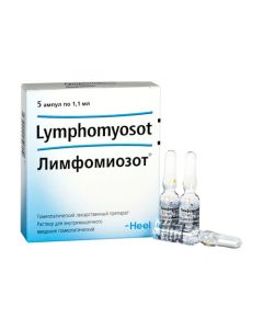 Homeopathic composition - Lymphomyozot solution for in / mouse. injection 1.1 ml ampoules ind.up. 5 pieces. texas Pharmacy Online - texas.buy-pharm.com