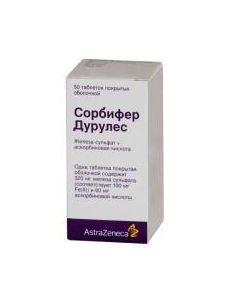 Iron Sulfate, Ascorbic Acid - Sorbifer durules tablets is covered.ob. 50 pcs. texas Pharmacy Online - texas.buy-pharm.com