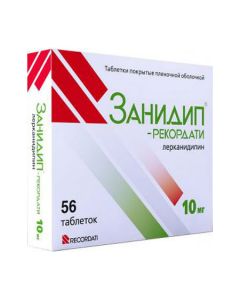 Lerkanydypyn - Zanidip-Recordati tablets coated. 10 mg film 56 pcs. texas Pharmacy Online - texas.buy-pharm.com