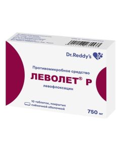 Levofloxacin - Levolet P tablets are covered. 750 mg 10 pcs. texas Pharmacy Online - texas.buy-pharm.com