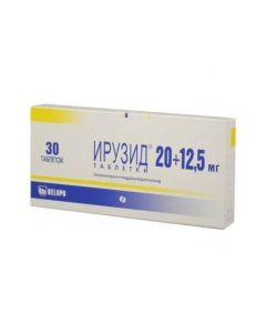 Lisinopril, Hydrochlorothiazide - Iruzide tablets 20 mg + 12.5 mg, 30 pcs. texas Pharmacy Online - texas.buy-pharm.com