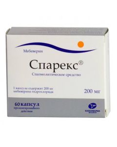 Mebeverin - Sparex capsules prolong. action 200 mg 60 pcs. texas Pharmacy Online - texas.buy-pharm.com