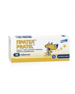 praziquantel, pirantel - Pratel tablets for dogs and cats 10 pcs. (BET) texas Pharmacy Online - texas.buy-pharm.com