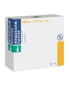 Tolperisone, lidocaine - Midokalm-Richter solution for iv and iv injected 100 mg / ml + 2.5 mg / ml 1 ml ampoules 5 pcs. texas Pharmacy Online - texas.buy-pharm.com