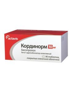 bisoprolol - cordinorm tablets are coated. 10 mg 90 pcs. texas Pharmacy Online - texas.buy-pharm.com