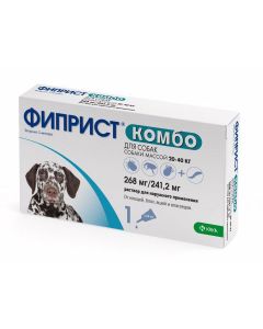 Fipronil, metoprene - Fiprist Combo drops at the withers for dogs 20-40 kg 2.68 ml pipette 1 pc. (BET) texas Pharmacy Online - texas.buy-pharm.com