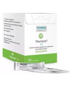 mesalazane - Pentas granules of prolonged action for oral administration 1g sachets 50 pcs. texas Pharmacy Online - texas.buy-pharm.com