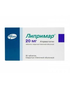 Atorvastatin - Liprimar tablets 20 mg, 30 pcs. texas Pharmacy Online - texas.buy-pharm.com
