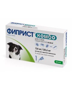 Fypronyl, metopren - Fiprist Combo drops at the withers for dogs 10-20 kg 1.34 ml pipette 1 pc. (BET) texas Pharmacy Online - texas.buy-pharm.com