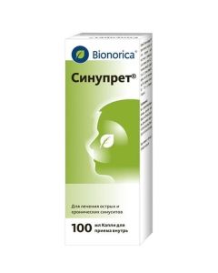 Hotdog cor., primrose flower, sorrel flower, elder flower, verbena flower. - Sinupret drops for oral administration, 100 ml texas Pharmacy Online - texas.buy-pharm.com