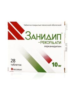 Lerkanydypyn - Zanidip-Recordati tablets 10 mg, 28 pcs. texas Pharmacy Online - texas.buy-pharm.com