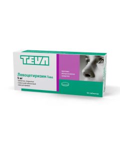Levocetirizine - Levocetirizine-Teva tablets coated. 5 mg 14 pcs. texas Pharmacy Online - texas.buy-pharm.com
