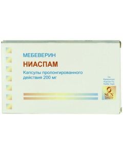 Mebeverin - Niaspam capsules retard 200 mg, 30 pcs. texas Pharmacy Online - texas.buy-pharm.com