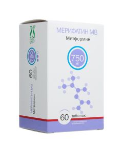 Metformin - Merifatin MV tablets prolong. action 750 mg 60 pcs. texas Pharmacy Online - texas.buy-pharm.com