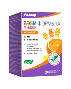 Multivitamins, Minerals - Baby Formula Teddy Bears Vitamin C chewable pastilles 60 pcs. texas Pharmacy Online - texas.buy-pharm.com
