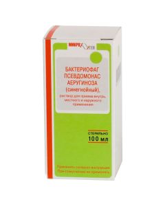 Bacteriophage Pseudomonas aeruginosa - Bacteriophage pseudomonas solution for oral, local and external use of fl. 100 ml texas Pharmacy Online - texas.buy-pharm.com