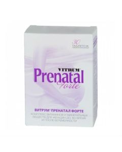 Polyvytamyn , Myneral - Vitrum Prenatal Forte tablets, 30 pcs. texas Pharmacy Online - texas.buy-pharm.com