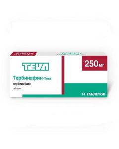 Terbinafine - Terbinafine-Teva tablets 250 mg 14 pcs. texas Pharmacy Online - texas.buy-pharm.com