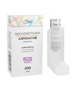 beclomethasone - Beclomethasone-Aeronative aerosol for inhalation 250 mcg / dose, 200 doses of texas Pharmacy Online - texas.buy-pharm.com