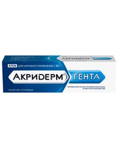 Betamethasone, Gentamicin - Akriderm Ghent cream, 30 g texas Pharmacy Online - texas.buy-pharm.com